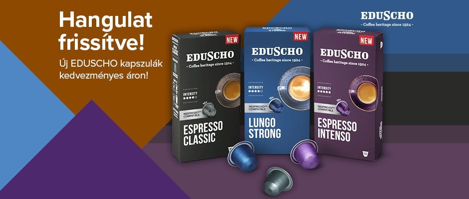 Fedezze fel az új EDUSCHO kávékapszulákat kedvezménnyel!