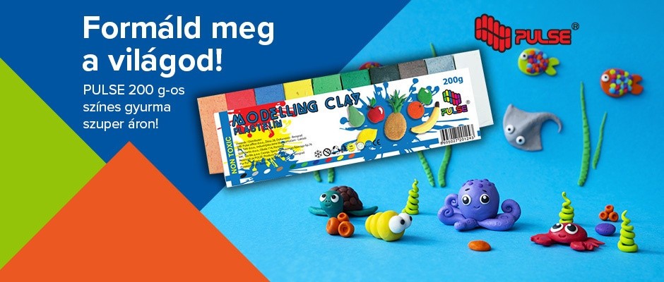 PULSE 200g-os színes gyurma szuper áron!