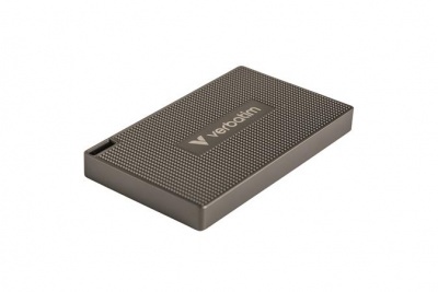 SSD (külső memória) 512GB, USB-C 3.2 Gen2, VERBATIM "Metal Mini SSD", fekete
