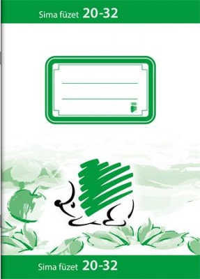 Füzet, tűzött, A5, sima, 32 lap, ICO "Süni", "20-32"