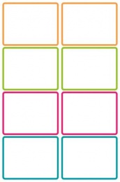 Címke, műanyag, iskolai, 46x33 mm, kézzel írható, AVERY ZWECKFORM, színes, 16 címke/csomag