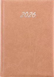 Naptár, tervező, A5, napi, DAYLINER, "Rebel", bézs