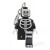 Kulcstartó, LED világítással, LEGO "Skeleton Guy"
